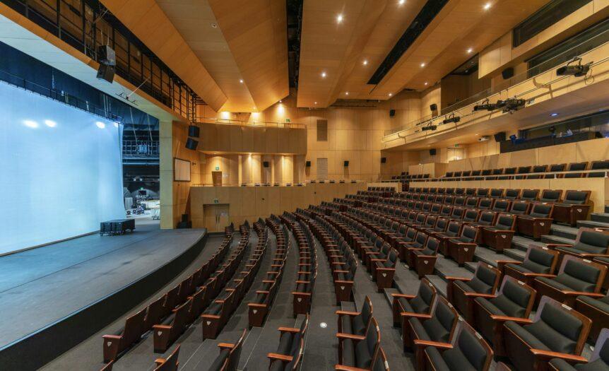 black chairs on white floor