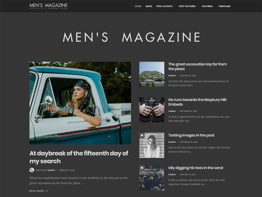 columns mensmag screenshot