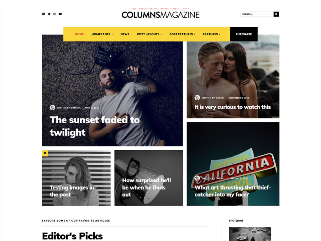 columns screenshot