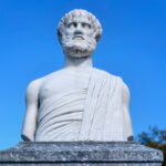 statue aristotle olympiada village halkidiki greece 2 2