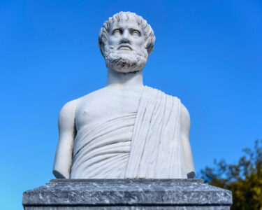 statue aristotle olympiada village halkidiki greece 2 2