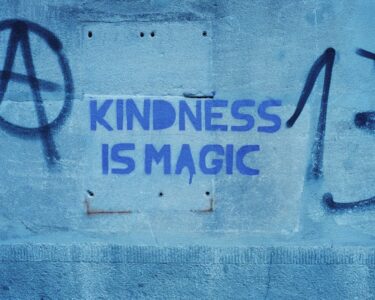 a wall that has some writing on it