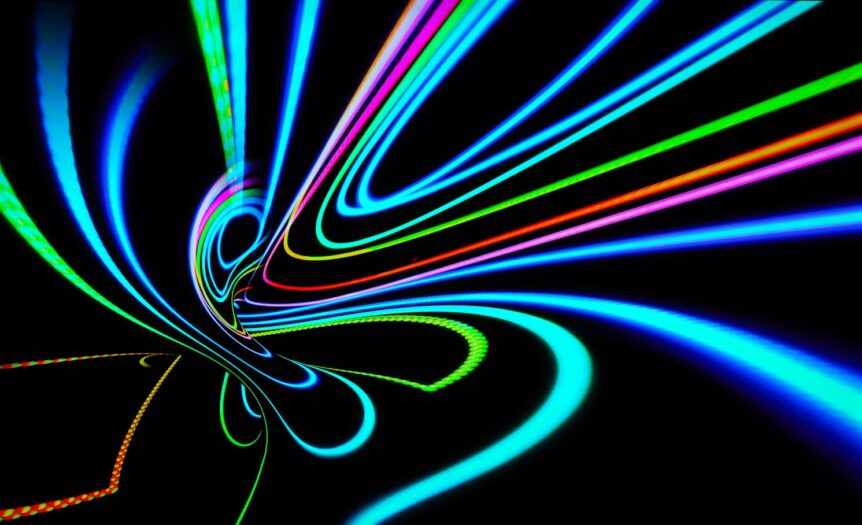 blue green and red light