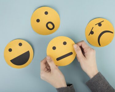 top view arrangement emotions